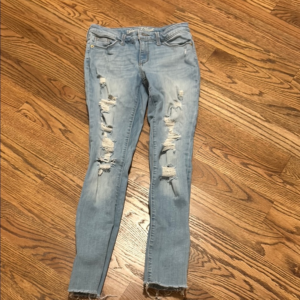 Distressed Light Blue Women's Jeans